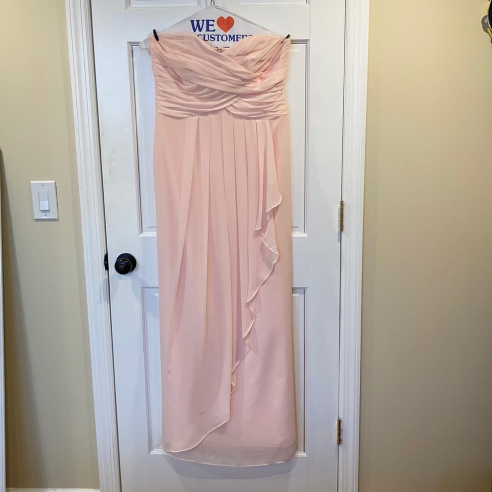 David’s bridal strapless dress